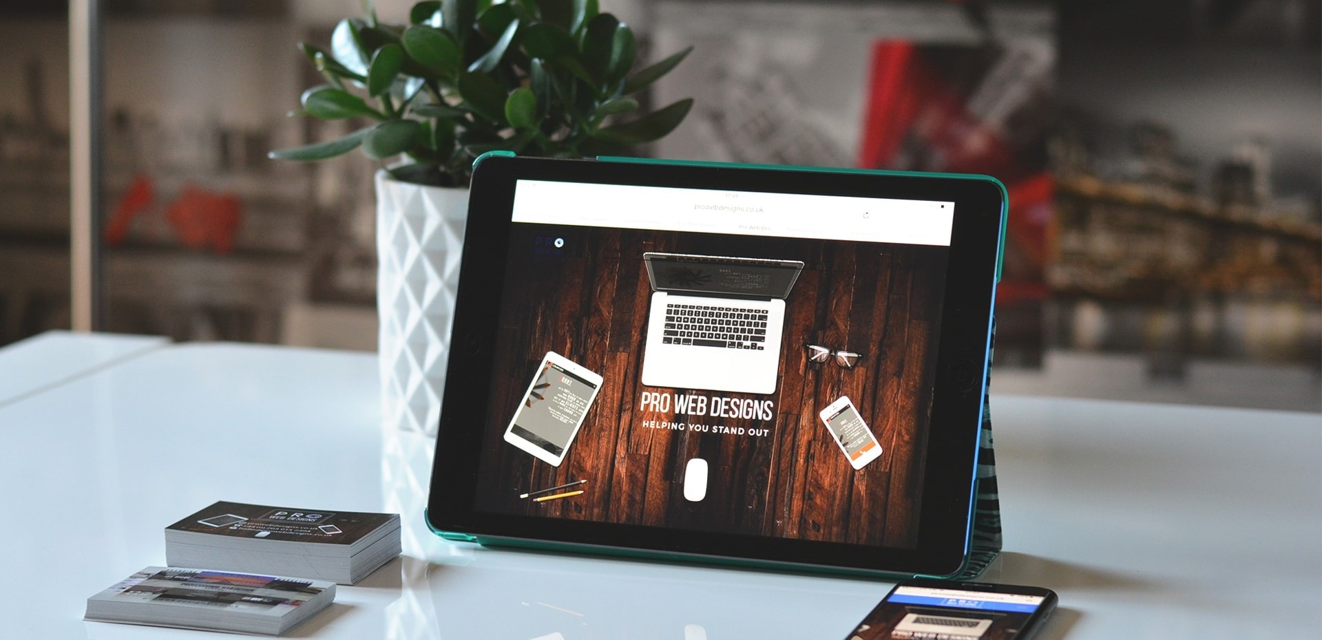 Diseño web en tablet